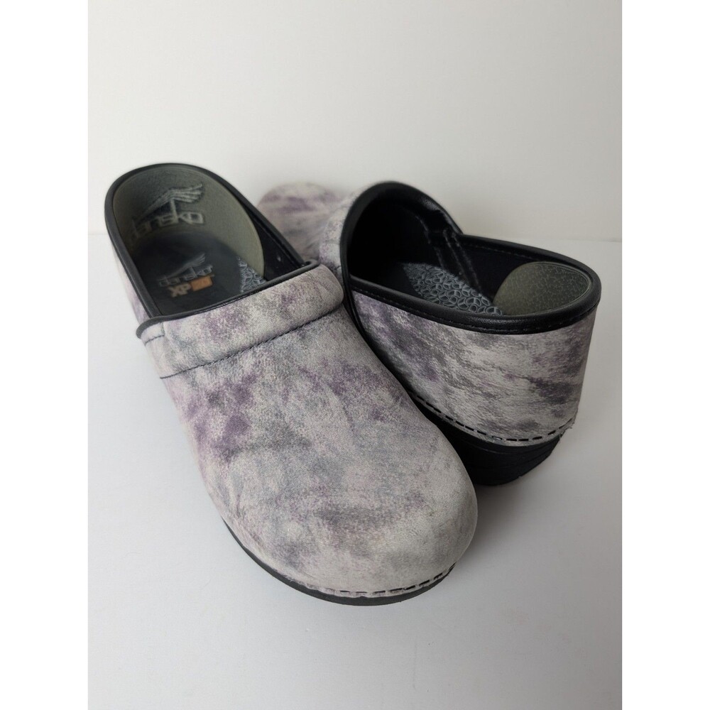 Dansko XP 2.0 Professional Clogs EU 40 Slate Marbled Gray Nubuck Slip Resistant